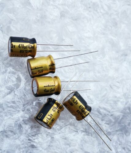 100只=100元 nichicon尼吉康 FG fine gold 470UF/6.3V电解电容器