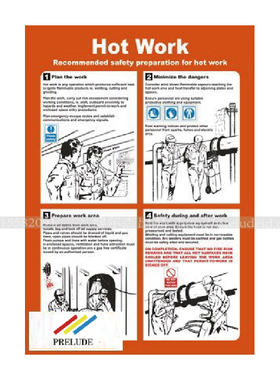 331524 船用IMO标志标牌  高温作业 420 X 297MM