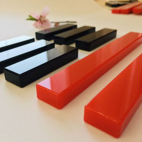 易经教具周易64卦牌六十四卦牌亚克力爻板黑红色六爻卦具送收纳袋