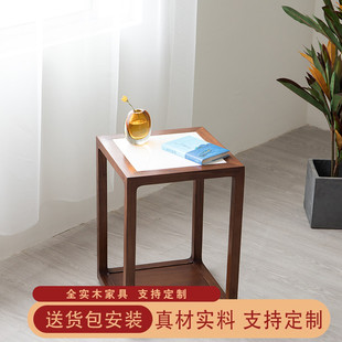 新中式茶水台小型可移动茶水台小茶台小茶柜简约实木老榆木茶水架