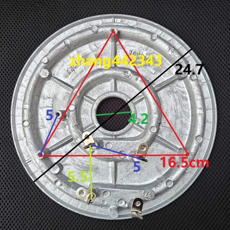 半球三角10L老式电饭锅煲加厚加热盘发热盘1550W 1600W 1650W