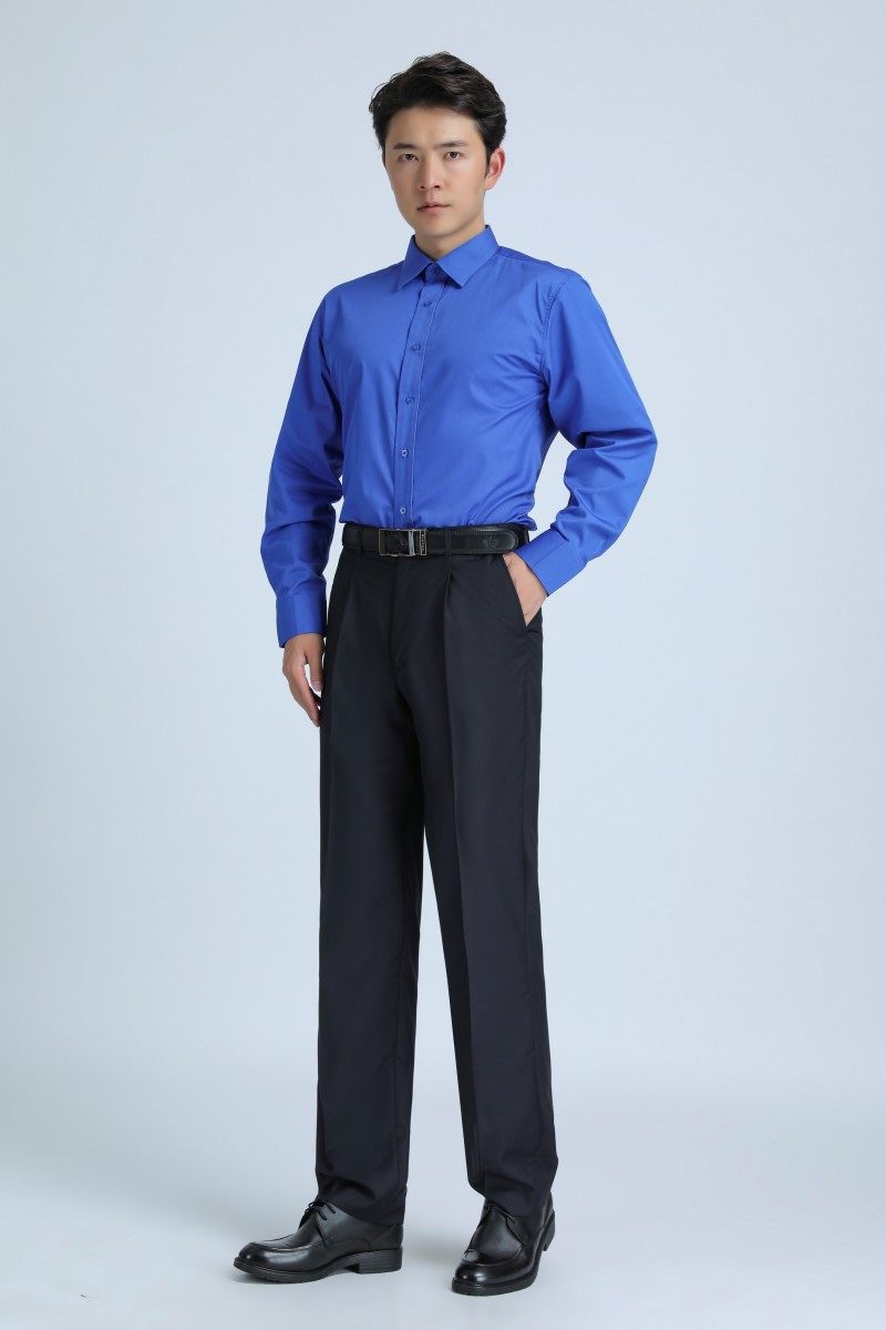 春秋常服西装打底内衬衣城市职业制服内穿衬衫男女款扎腰工作衬衣