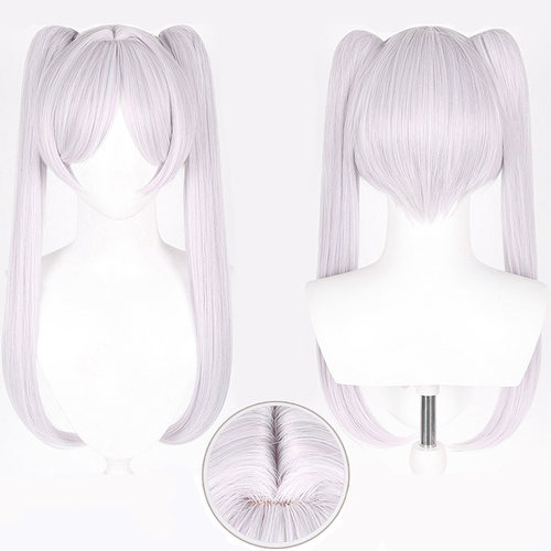 葬送的芙莉莲假发cos冷银白色