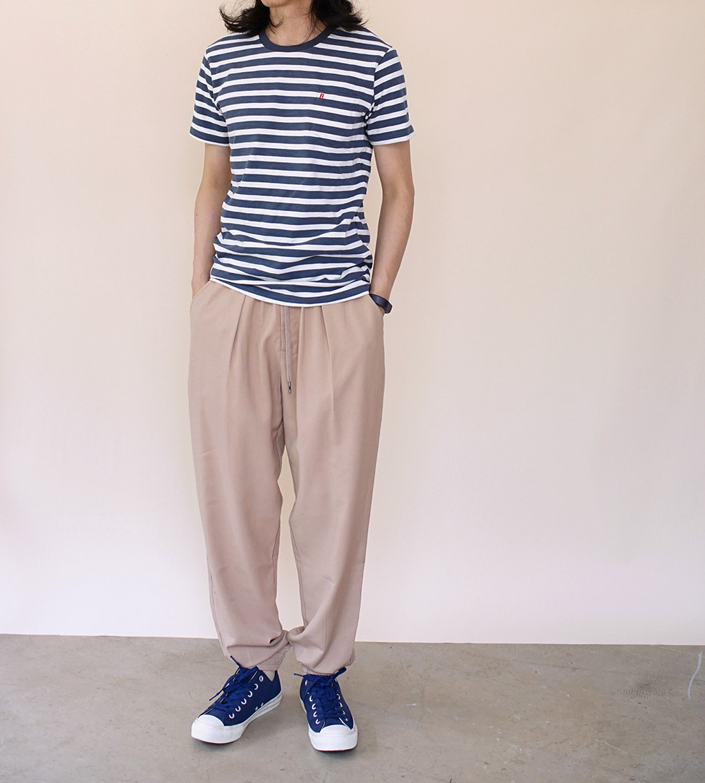 solotex0315 pantaloons 日本帝人面料松紧腰宽松版型收口长裤