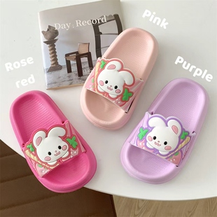宝宝室内防滑凉鞋 女孩可爱洋气拖鞋 软底 新款 女童小兔凉拖2026夏季