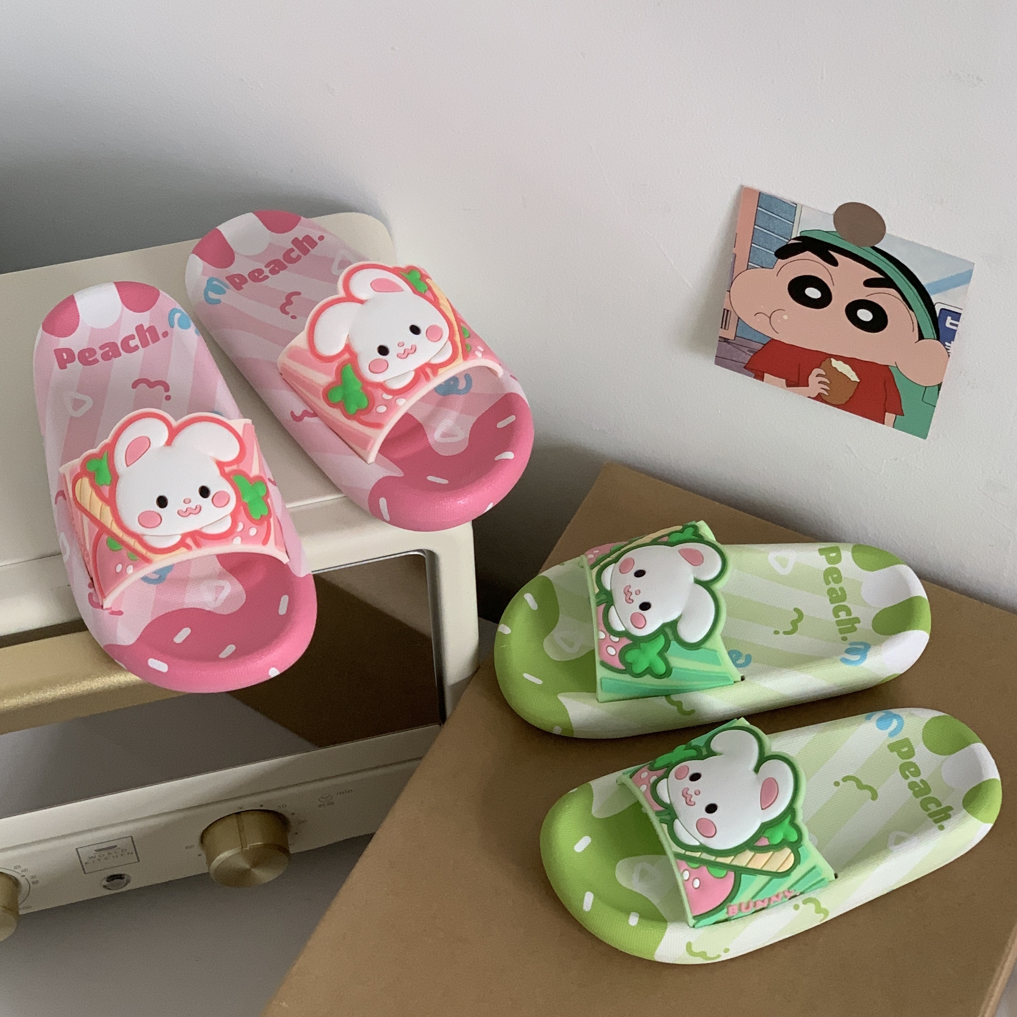 2025夏季新款女童小兔子凉拖鞋