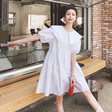 白色连衣裙8002P90控价138，女装连衣裙，浙宝265