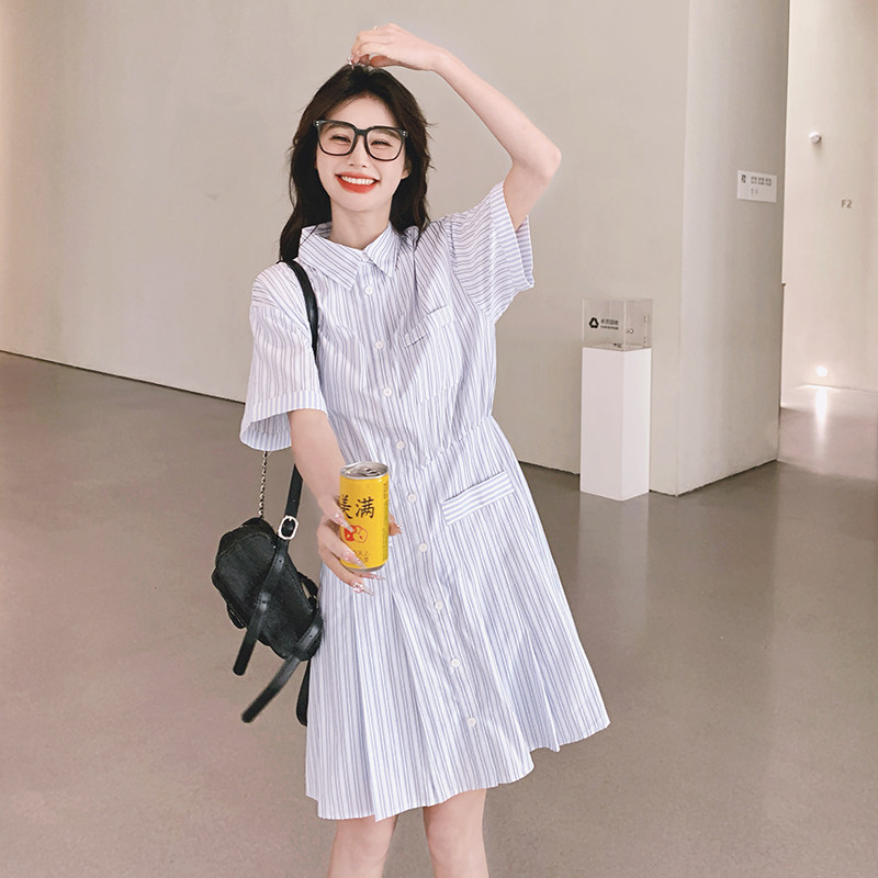 大货已出条纹连衣裙8587P115控178,女装连衣裙,浙宝265