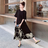 黑色网状不规则上衣+花裤7857P155控238，商品下架区，浙宝265