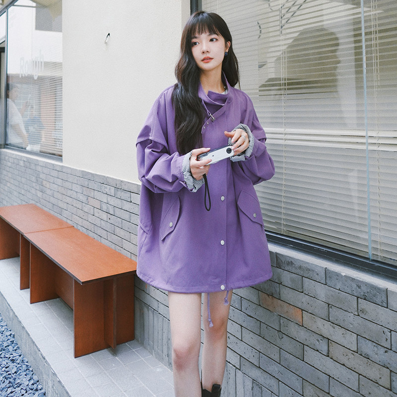 大货条纹内里三色工装外套8035P130控价188,女装短外套,浙宝265