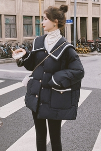 大货 海军领短款小棉服 8082图片