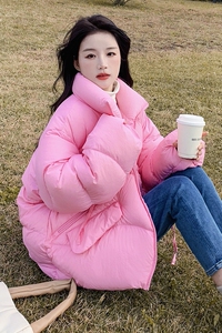 大货 S型拉链 小个子90白鸭绒 短款羽绒服外套 8107图片