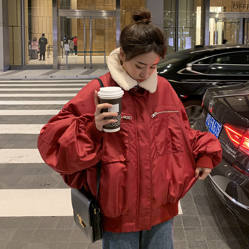 大货已出兔毛内胆棒球服外套8703P170控价258，女装短外套，浙宝265