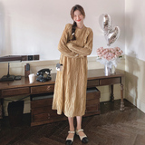 压轴工艺直筒木耳边连衣裙8533-P120-控188，女装连衣裙，浙宝265