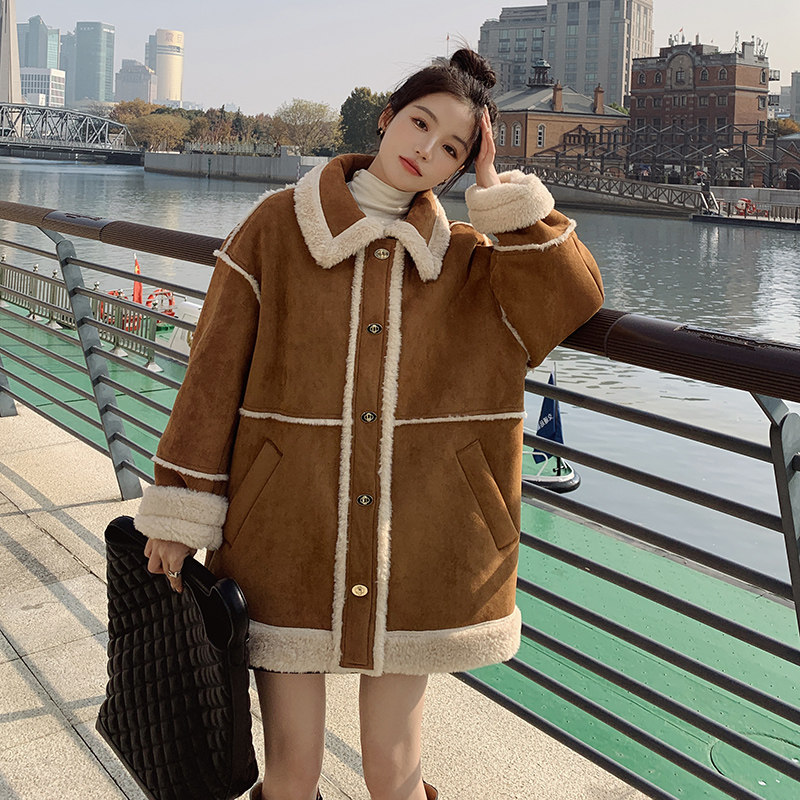 大货皮毛一体派克服外套8133,女装派克服,浙宝265