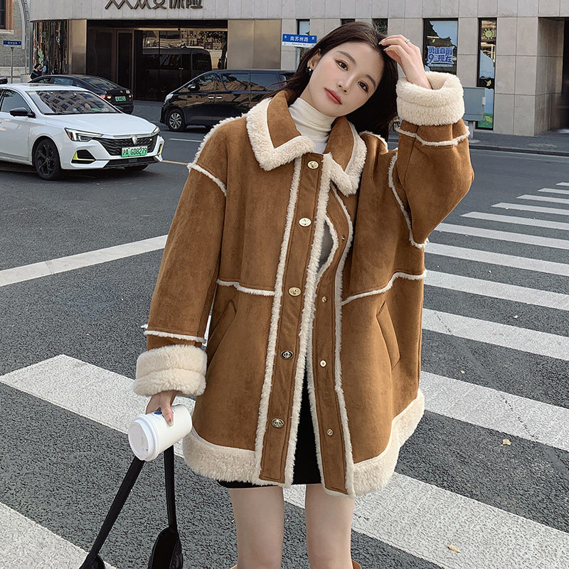 大货皮毛一体派克服外套8133,女装派克服,浙宝265