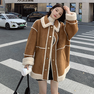 大货 皮毛一体派克服外套  8133图片