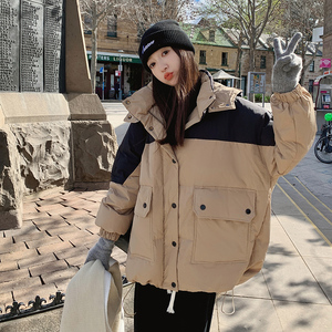 大货已出 撞色拼接两色羽绒服外套 8341 P255398图片
