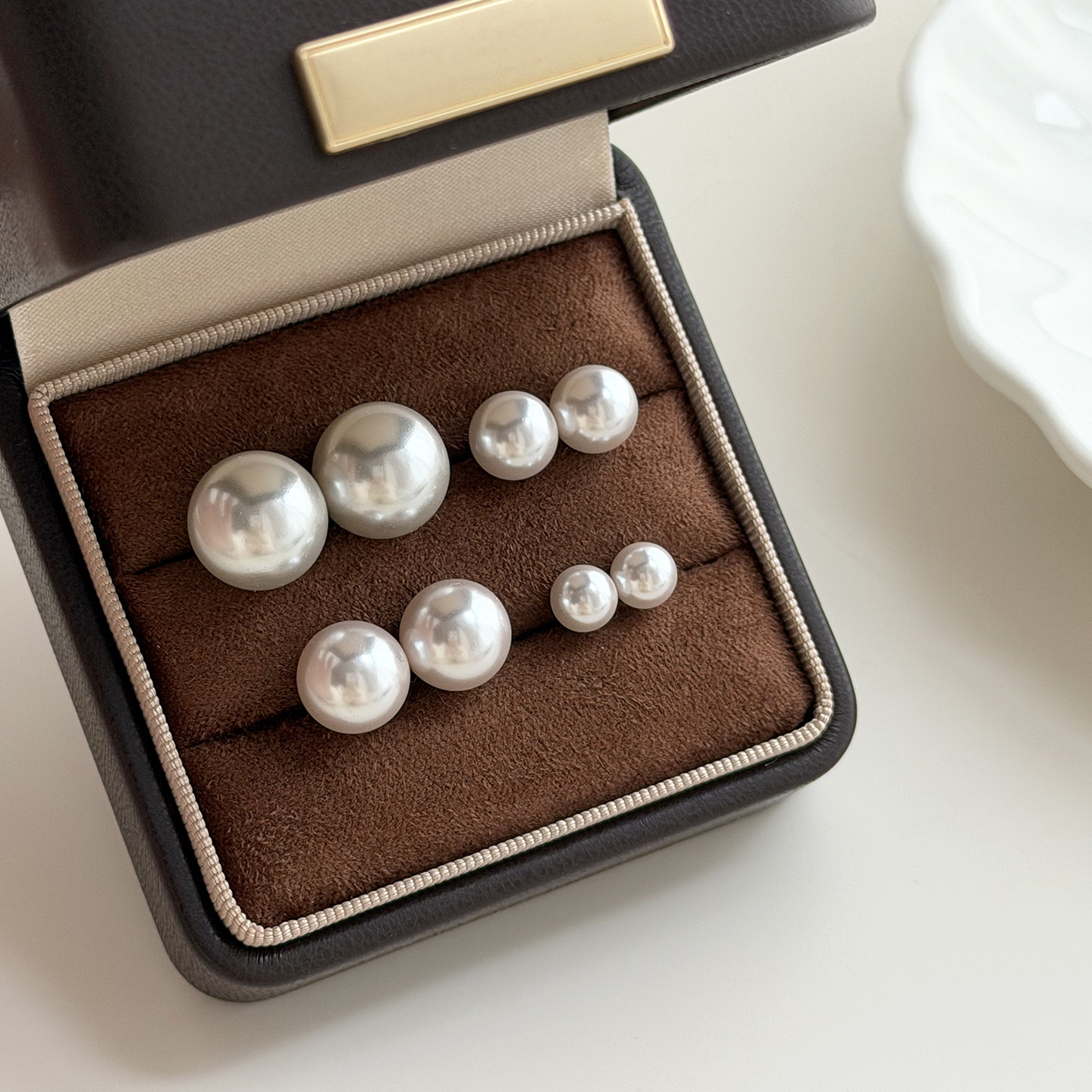 925银针法式曼塔玫瑰施家珍珠耳钉小众简约气质耳环高级感耳饰,饰品/流行首饰/时尚饰品新,耳钉,淘宝优惠券,粉丝福利购,淘宝优惠卷