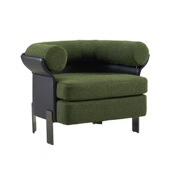 设计师意式 轻奢极简Mattia休闲椅客厅样板房单人扶手靠背沙发躺椅