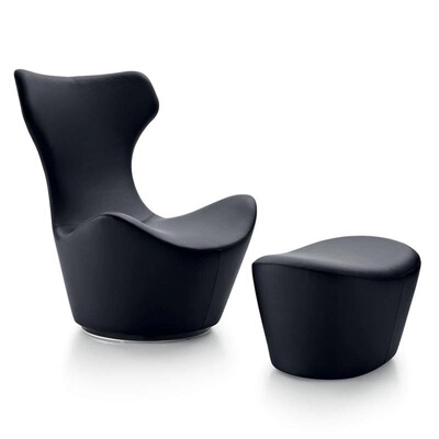 grande papilio armchair凤蝶布艺沙发椅元宝椅异形贝壳北欧单椅