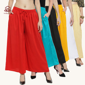 薄时尚 印度进口服饰裤 6色 绵绸松紧腰均码 阔腿裤 子民族风女裤 长裤