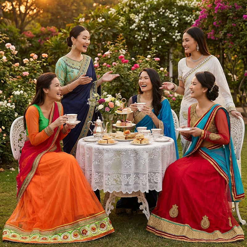 印度服装传统女年会生日会舞蹈表演礼服高贵节日宴会派对纱丽租赁