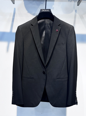 新款黑色休闲高档西服男士轻奢英伦风外套上衣正装单件免烫小西装