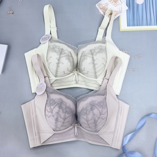 新品无钢圈无痕聚拢王文胸罩小胸中厚A杯调整型内衣收副乳防下垂