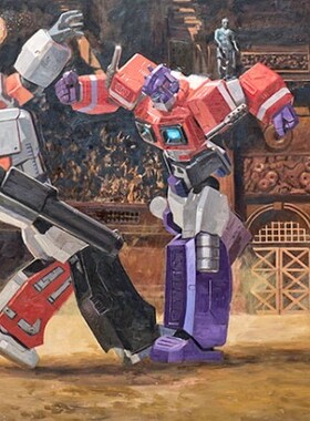 埃里克·乔伊娜ERIC JOYNER 搏斗 限量版画 机器人 潮流艺术收藏