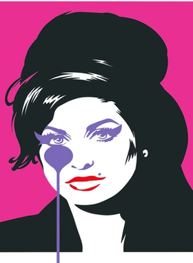 老牌艺术家Pure Evil AmyWinehouse限量版画正品艺术画名人欧美