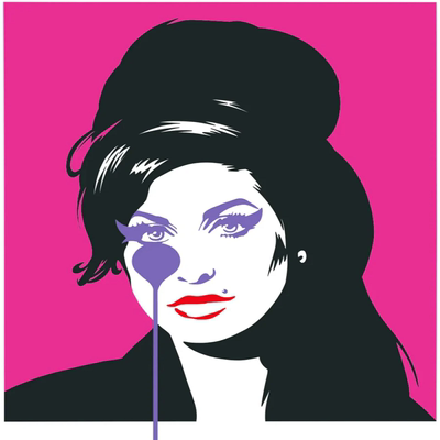 老牌艺术家Pure Evil AmyWinehouse限量版画正品艺术画名人欧美