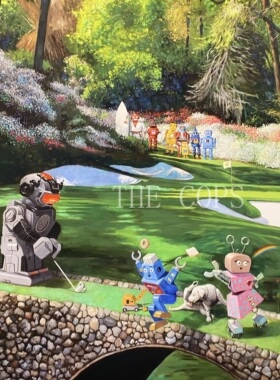 埃里克·乔伊娜ERIC JOYNER 机器人快乐花园 限量版画 收藏艺术画