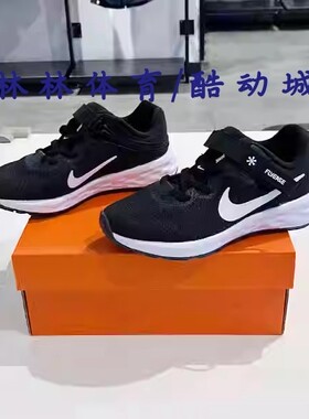 Nike/耐克REVOLUTION 6 FLYEASE 魔术贴儿童运动鞋DD1114-003