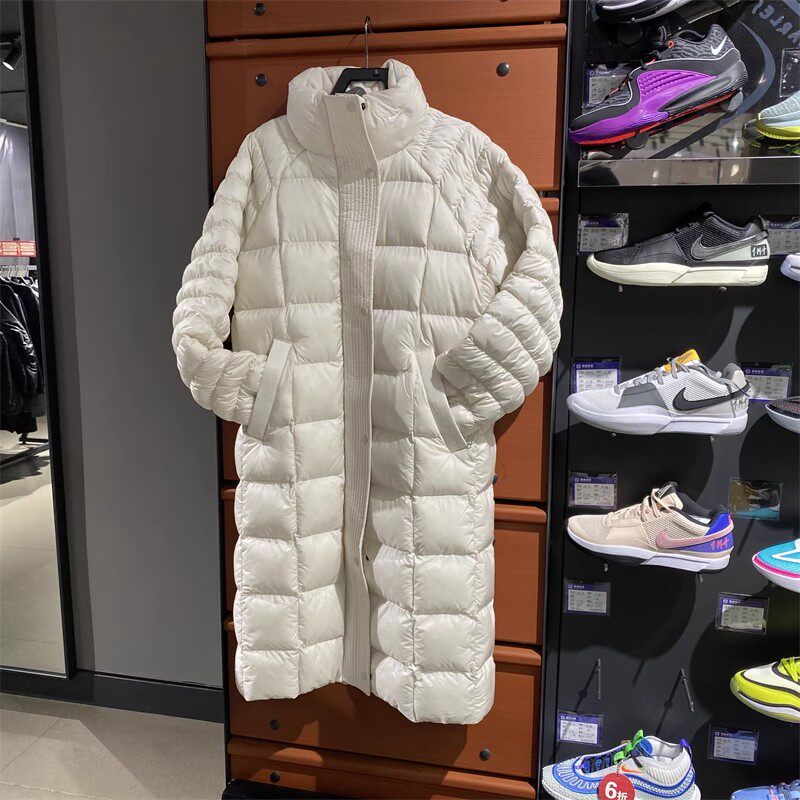 Nike/耐克正品冬季新款女子长款保暖立领运动棉服FB7671-104