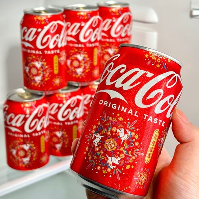 香港版新年限定可口可乐330ml