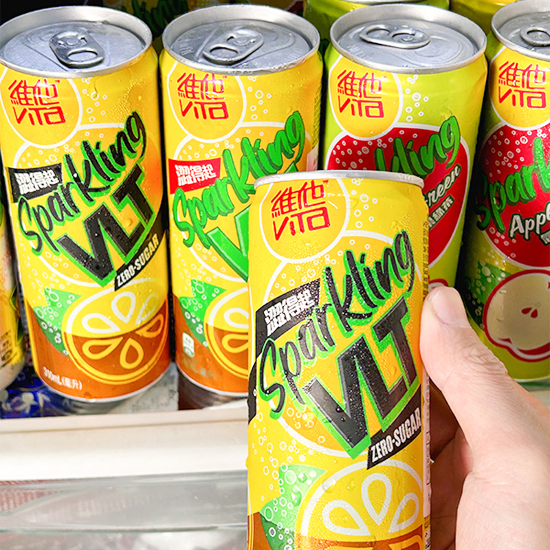 维他苹果绿茶310mL*6罐气泡柠檬