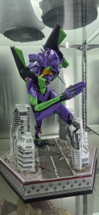 p1s同款复刻Prime1 Studio EVA初号机夜战版，76.8cm高，树脂雕像