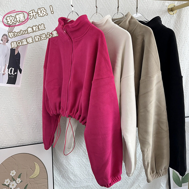 瑜伽服女2025新款高级感上衣运动外套女长袖卫衣高密摇粒绒外套,运动/瑜伽/健身/球迷用品,瑜伽外套,淘宝优惠券,粉丝福利购,淘宝优惠卷