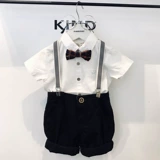 Комбинезон для мальчиков, рубашка, комплект, детские штаны, платье, костюм, в британском стиле