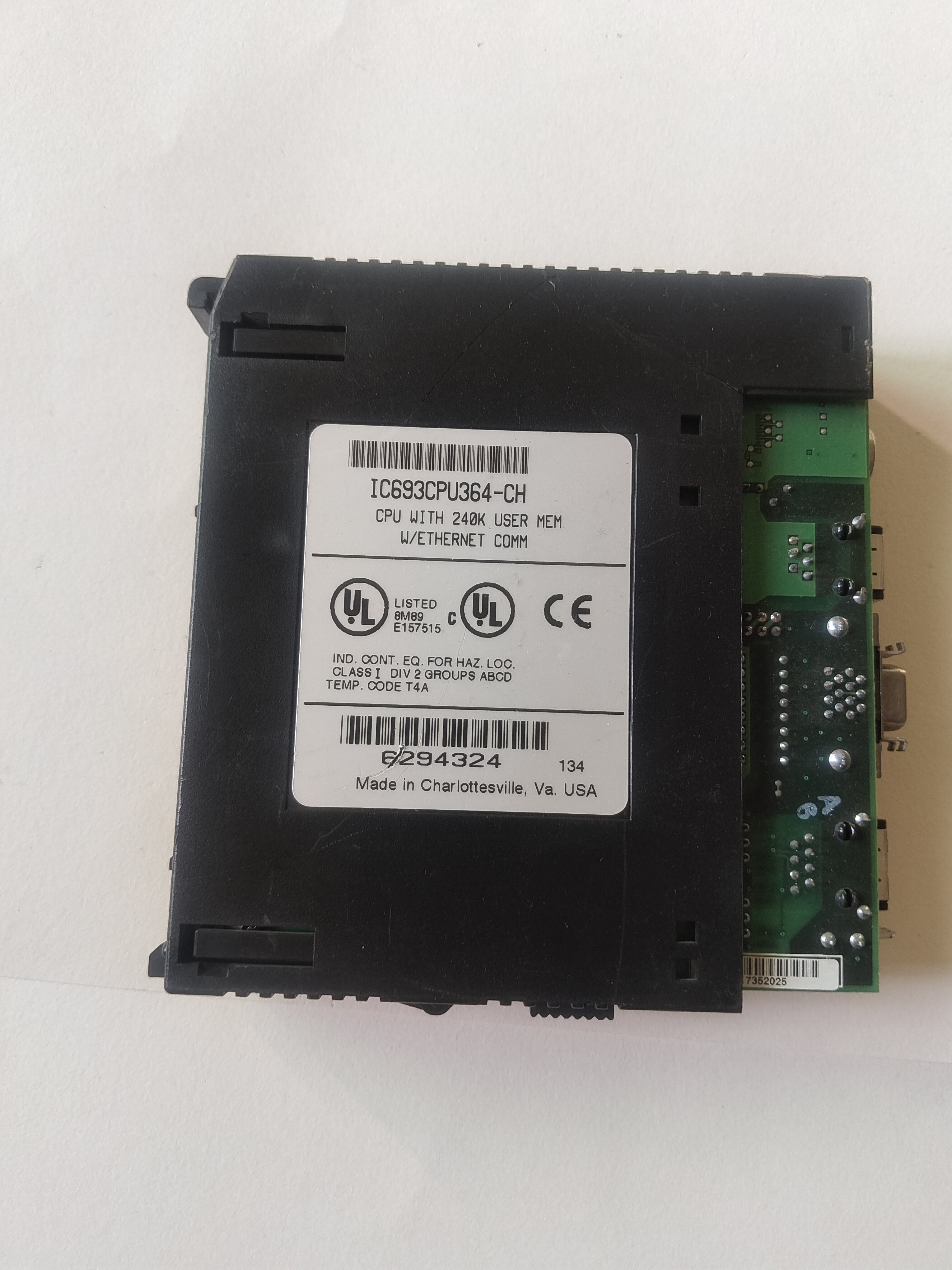 GE模块实物IC693CPU364-CH可编程控制器二手拆机