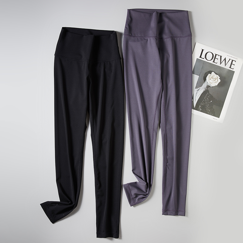 高腰收腹提臀真丝瑜伽裤