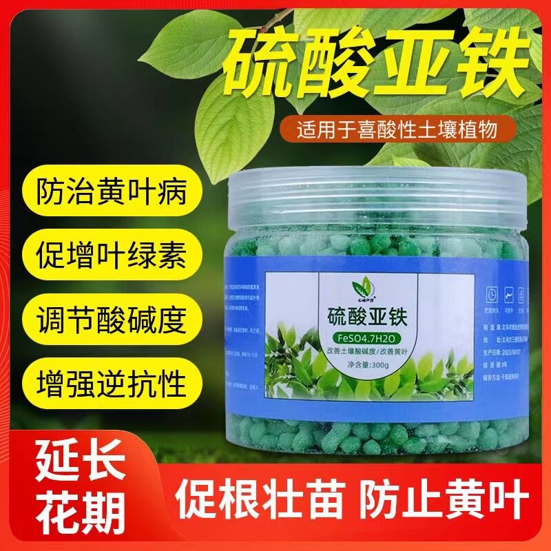 拍一发四硫酸亚铁专用肥料保果调酸碱栀子花米兰补铁喜酸植物专用