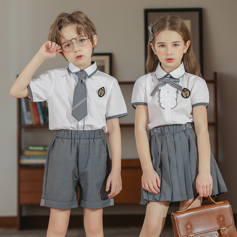 幼儿园园服夏装英伦学院风儿童校服套装小学生班服夏季毕业照服装