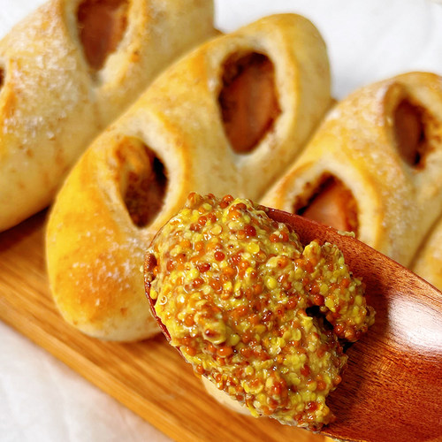 【两个装】芥末籽德肠手作欧包早餐下午茶饱腹轻食0添蔗糖0添黄油