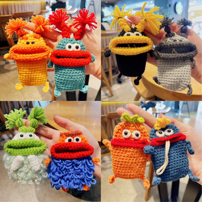 毛线汽车钥匙套可爱搞怪