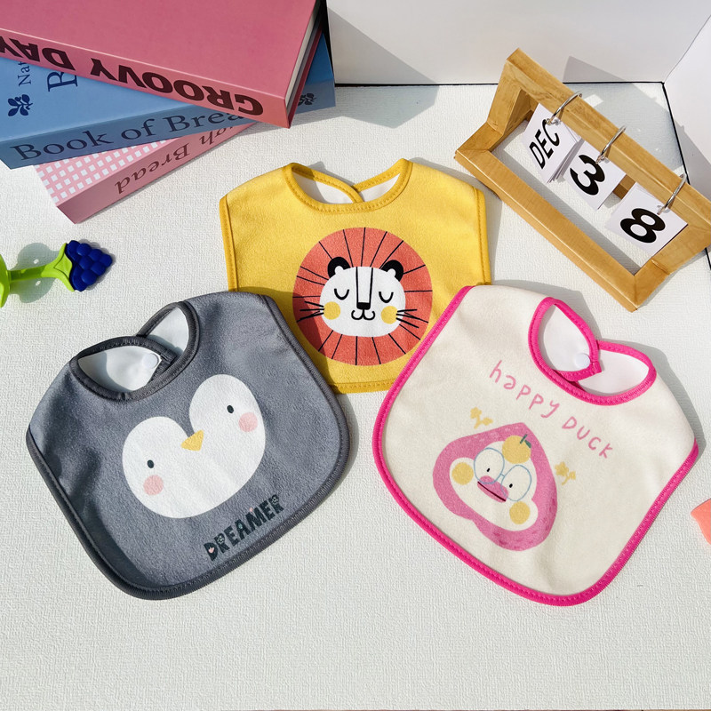 卡通新生婴儿口水巾男女宝宝防吐奶围嘴防脏防水U形饭兜辅食围兜,婴童用品,口水巾,淘宝优惠券,粉丝福利购,淘宝优惠卷