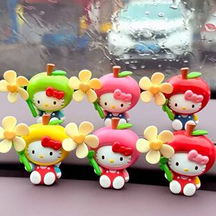 新款确认款HelloKitty兜风花花系列风车萌趣豆周边可爱摆件礼物