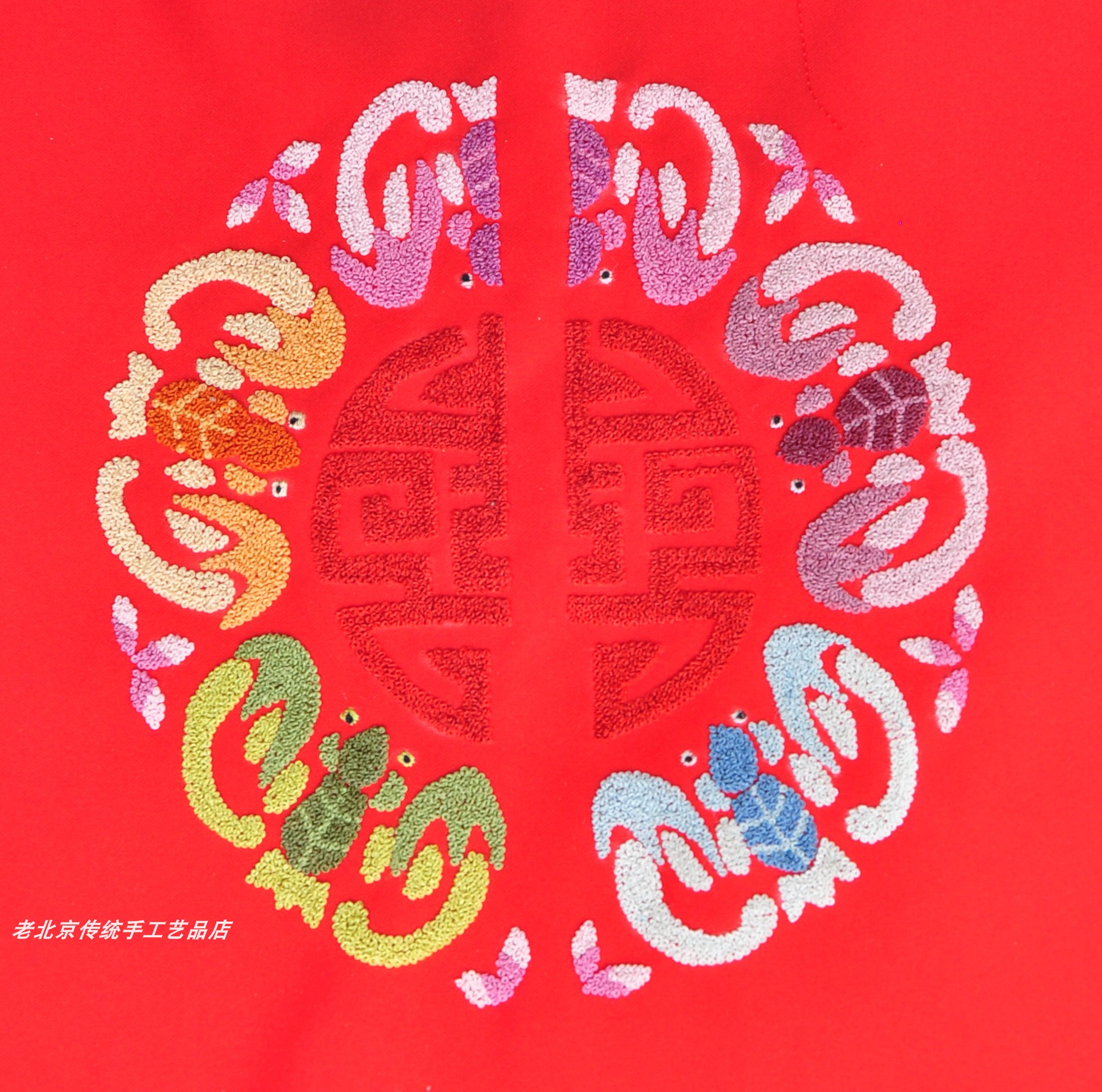 五福捧寿刺绣,五福捧寿剪纸_大山谷图库