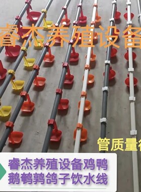 小鹅大鸡饮水线25大鹅6分管大鸭子饮水3米厚2喂鸡自动饮水器养殖